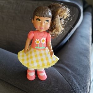 LCB Caring Corners Dollhouse 4” Doll Learning Curve Figure Jointed Waist